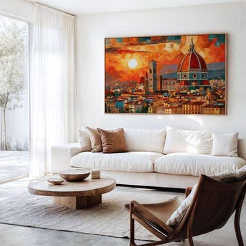 Iconica - Florence Cathedral at Fiery Sunset - unique 1/1