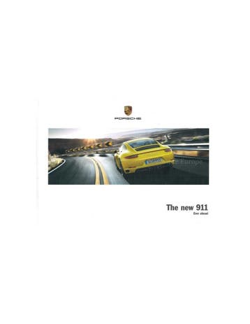 2017 PORSCHE 911 CARRERA | TARGA HARDCOVER BROCHURE ENGELS, Nieuw