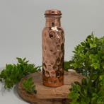 Puur koperen waterfles diamond polished ± 750 ml (240 gr), Ophalen of Verzenden