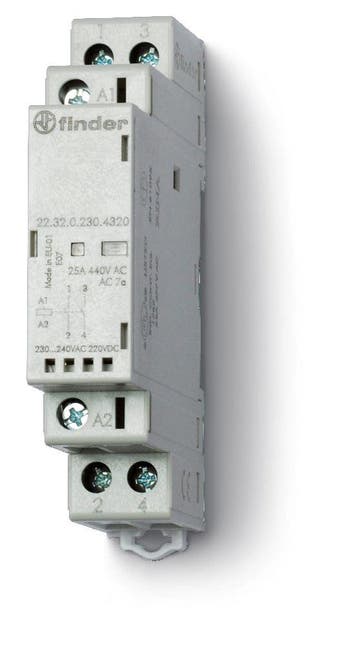 Contacteur Modulaire 25A 230V Avec Indicateur LED -, Verzenden