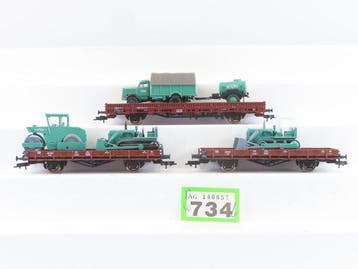 Roco H0 - 47794/47287/47788 - Wagon de marchandises pour