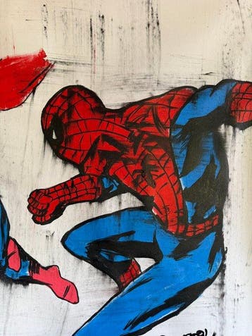 Freda People - Superman VS Spiderman Sketch XXL, Antiek en Kunst