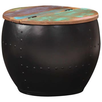 vidaXL Salontafel 53x43 cm massief gerecycled hout, Verzenden