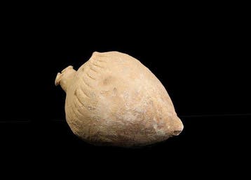 Byzantijns Keramiek Handgranaat met ingegraveerde decoraties