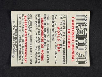 1970 Panini Mexico 70 World Cup, - History: England Team