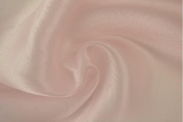 15 meter organza stof - Baby roze, Verzenden