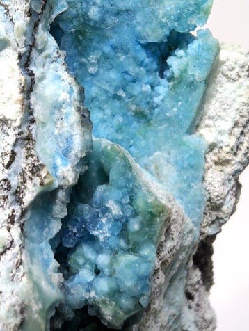 Gibbsite en Blauwe allofaan, met een verbazingwekkende