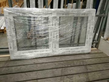GOEDKOOP raam! draaikiep draaikiep verschillende afmetingen., 75 tot 150 cm, Kunststof, Raamkozijn, Nieuw