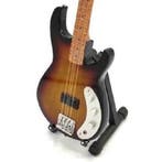 Miniatuur Music Man basgitaar met gratis standaard, Verzenden, Beeldje, Replica of Model