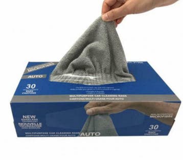 Microvezel poetsdoeken grijs 30x30cm microfiber cloths per 3, Verzenden, Nieuw
