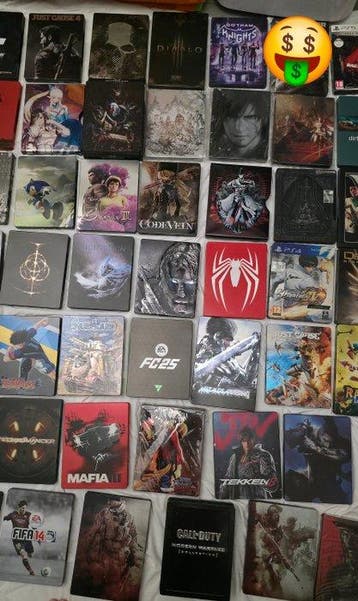 99 Video Game SteelBook Metal Cases (PS3, PS4, PS5 etc) -