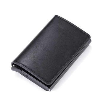 RFID Creditcard Houder Portemonnee - Vintage Leren Aluminium, Verzenden, Nieuw
