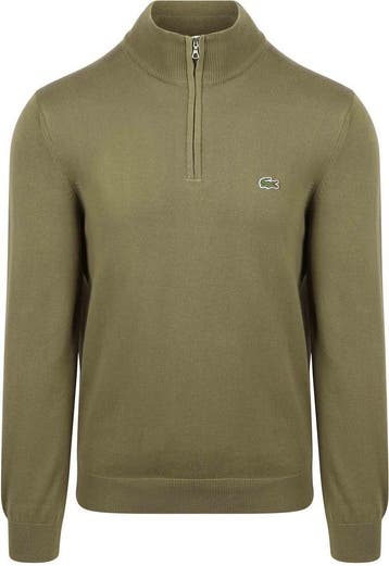 Lacoste Pullover Zipper Groen maat Maat 52/54 (L) Heren, Maat 52/54 (L), Verzenden, Lacoste, Nieuw