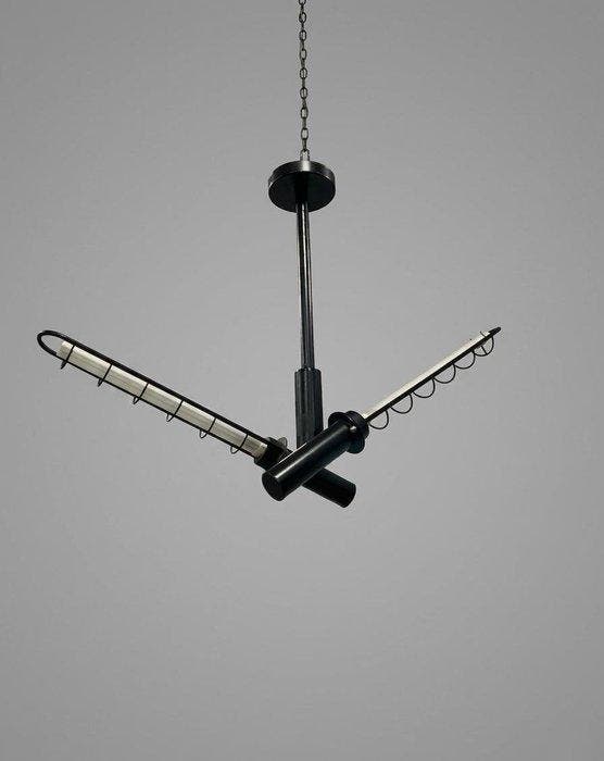 Plafondlamp - Metaal - Industriële jaren tachtig in Italië, Antiquités & Art, Antiquités | Assiettes décoratives & Carrelages