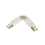 Luxar Witte Flexibele 1-FASE Rail Connector, Verzenden, Nieuw, Metaal