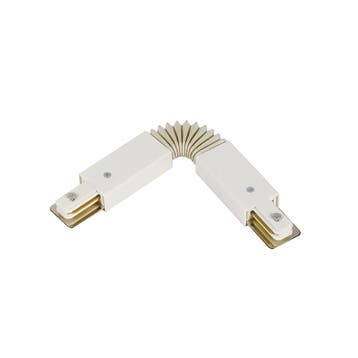 Luxar Witte Flexibele 1-FASE Rail Connector, Verzenden