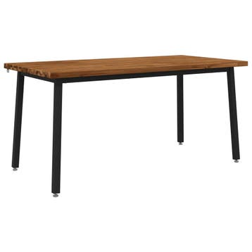 vidaXL Vierkante Eettafel 160 x 70 x 75 cm Massief Acacia, Huis en Inrichting, Tafels | Eettafels, Verzenden, Nieuw