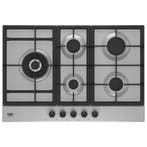 Beko HQBAW75225SX - Gaskookplaat - 75 cm - 5 kookzones met, Elektronische apparatuur, Kookplaten, Ophalen of Verzenden, Nieuw