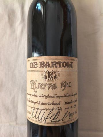1940 Marco De Bartoli Marsala Vecchio Samperi Riserva, Nieuw