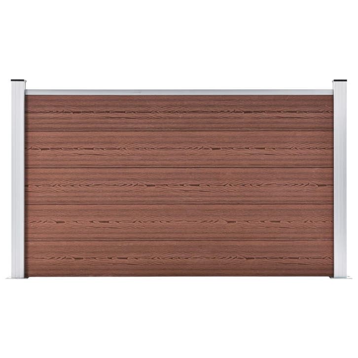 vidaXL Schutting 180x105 cm HKC bruin, Jardin & Terrasse, Clôtures de jardin, Envoi