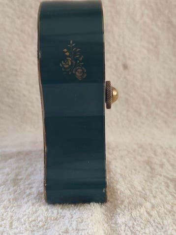 Horloge musicale de cheminée - - Laiton doré - 1950-1960 -