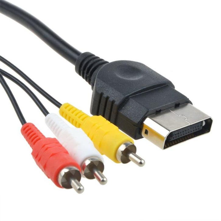 Xbox Classic Composiet Kabel Origineel, Games en Spelcomputers, Spelcomputers | Xbox Original, Zo goed als nieuw, Ophalen of Verzenden
