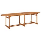 vidaXL Tuintafel 280x90x75 cm massief acaciahout, Tuin en Terras, Tuintafels, Verzenden, Nieuw