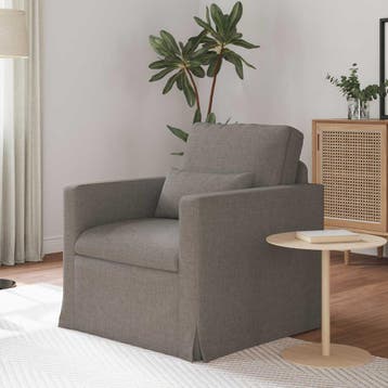 vidaXL bank / zetel Taupe 78 x 78 x 80 cm Stof, Verzenden, Nieuw
