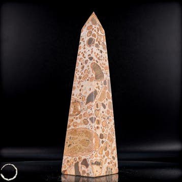 Natuurlijke luipaardjaspis Obelisk- 1000.52 g