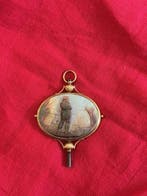 Sleutel Napoleon III - Gouden bedel met parelmoer, Nieuw