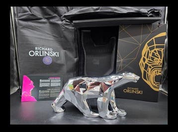 Richard Orlinski (1966) - Beeld, XL Polar Bear (New) + Gift