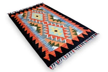 Sans réserve ! Kilim multicolore - Tapis - 95 cm - 60 cm -