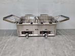 Friteuse double en acier inoxydable 2 x 30 litres Gaz Horeca, Verzenden