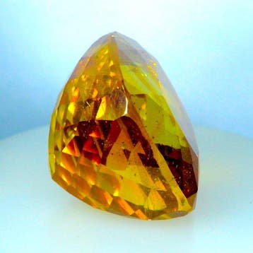 Jaune Sphalérite - 41.39 ct - International Gemological, Nieuw