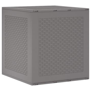 vidaXL Opbergbox met opslag Lichtgrijs 55 x 53 x 57 cm, Verzenden, Nieuw