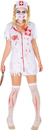 2dekans | Dressforfun vrouwenkostuum sexy zombieverpleegster, Kinderen en Baby's, Carnavalskleding en Verkleedspullen, Ophalen of Verzenden
