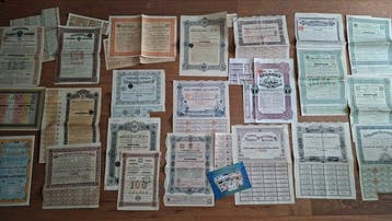 Document - 22 Russische aandelen en obligaties, 1880-1926 -