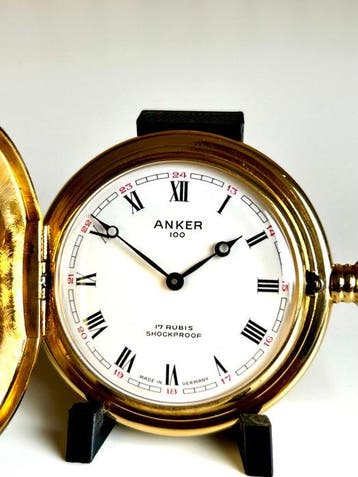 Anker 100 – Vintage Mechanical Pocket Watch – 17 Jewels –