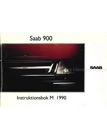 1991 SAAB 900 INSTRUCTIEBOEKJE ZWEEDS, Ophalen of Verzenden
