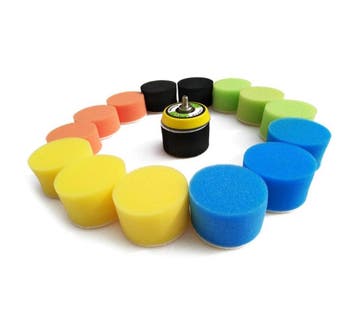 Set kleine sponzen (50 mm) voor schoonmaak, met adapter, Verzenden, Nieuw