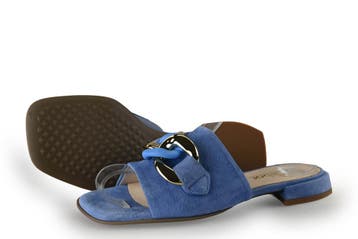 Gabor Muiltjes in maat 37½ Blauw, Gabor, Zo goed als nieuw, Verzenden, Blauw