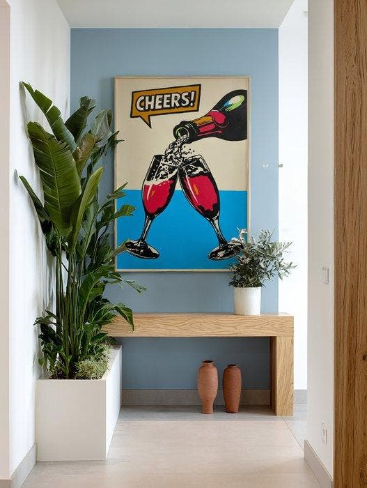 Flavia Delgado - CHEERS XL (NO RESERVE), Antiek en Kunst, Kunst | Schilderijen | Modern