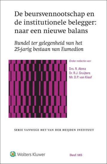 De Beursvennootschap En De Institutionele Belegger: Naar Een, Boeken, Verzenden, Nieuw