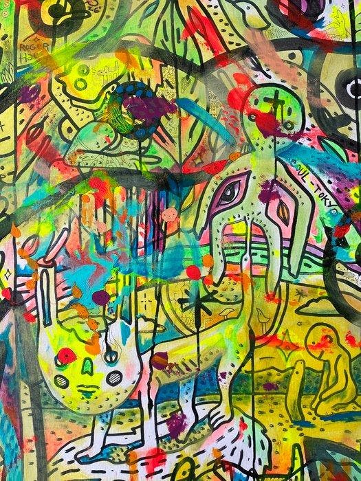 Roger Haus - Mental Jungle - XL, Antiek en Kunst, Kunst | Designobjecten