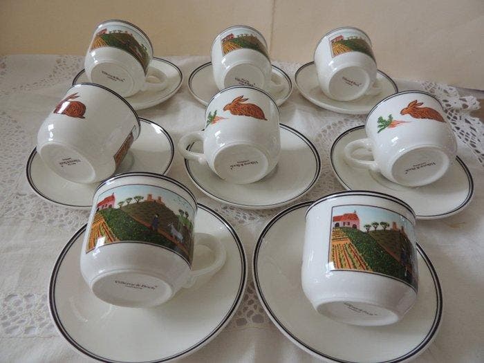 Service à café - Villeroy & Boch - Ensemble de café charmant, Antiquités & Art, Curiosités & Brocante