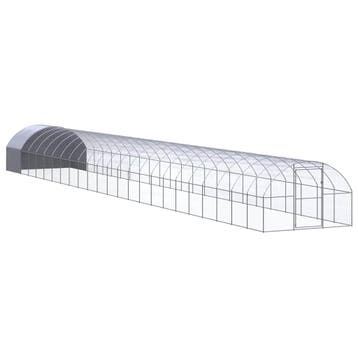 vidaXL Kippenren 3x24x2 m gegalvaniseerd staal, Verzenden, Nieuw