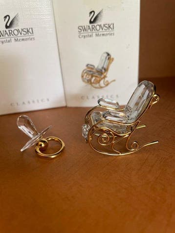 Swarovski - Figurine - Schommelstoel - Fiep (2) - Cristal