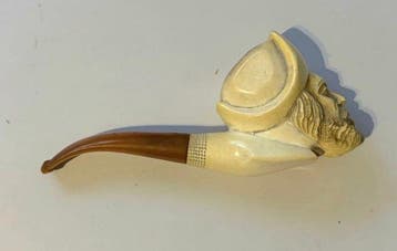 Zonder minimumprijs - Meerschuim pijp - Amber, meerschaum, Nieuw