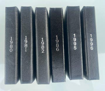 Canada. Lot Proof 1980, 1981, 1982, 1986, 1995, 1996 (Zonder