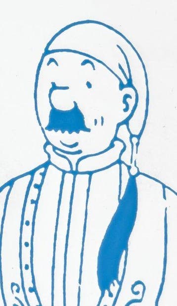 Tintin, Kuifje - 1 - Plaque émaillée Tintin Dupond et